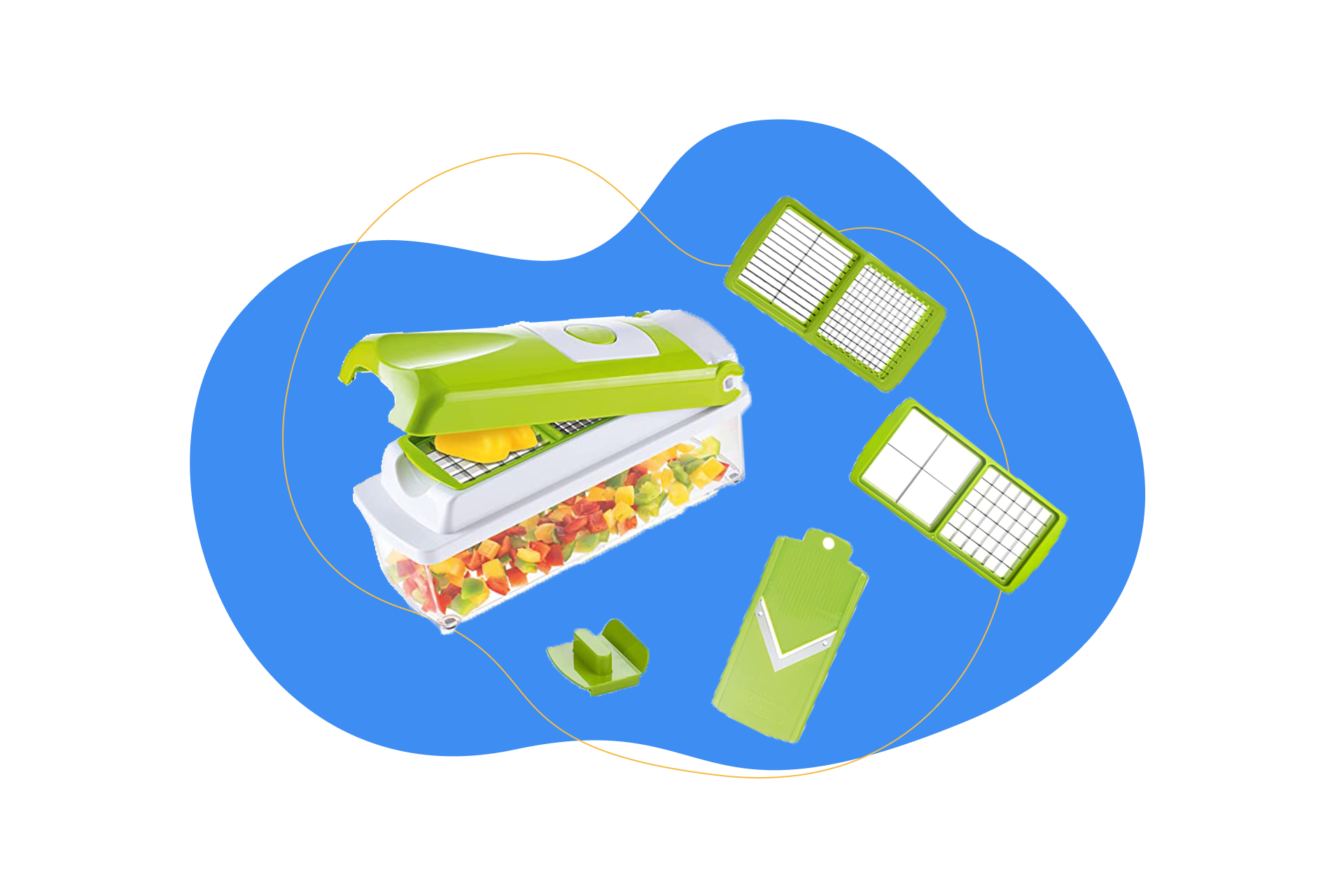 Man sieht den Nicer Dicer.