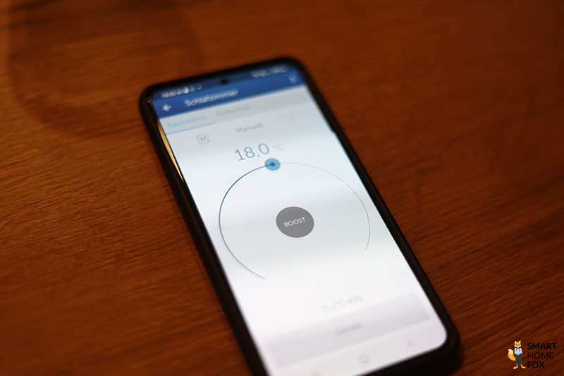 Steuerung der Heizung in der Homematic IP App
