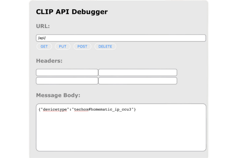 API Oberfläche, um CCU3 mit Philips Hue Bridge zu verbinden