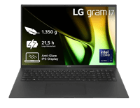 Das LG Gram 17ZV90S Notebook ist einzeln zu sehen.