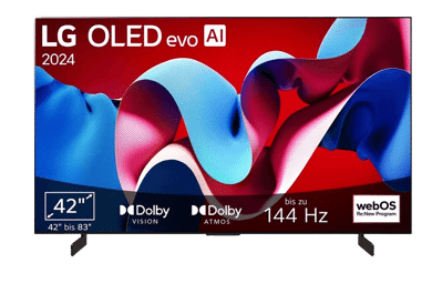 Der LG OLED EVO TV ist einzeln zu sehen.