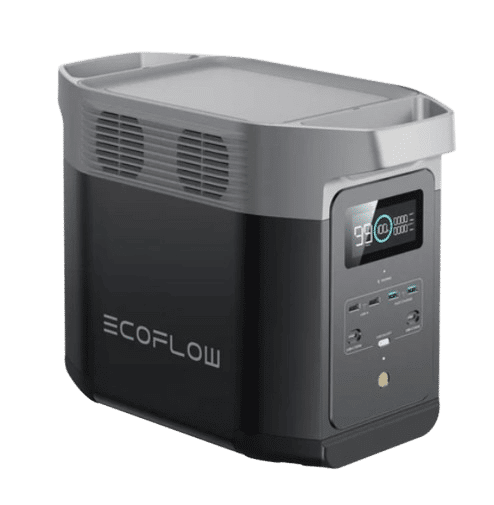 Der EcoFlow Delta 2 Speicher ist in der Einzelaufnahme zu sehen.