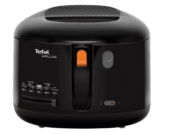 TEFAL FF1608 Simply One Fritteuse 1900 Watt Schwarz  ist einzeln zu sehen.