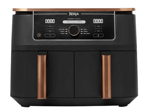 Shark Ninja Foodi Max Dual Zone Heißluftfritteuse – AF400EUDBCP ist in der Einzelaufnahme zu sehen.