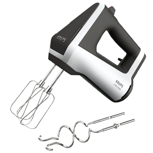 KRUPS GN6021 3Mix 6000 Handmixer Weiß (600 Watt)