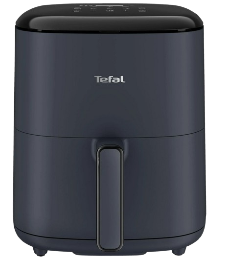 Die Tefal EY245B Easy Fry Max Heißluftfritteuse ist einzeln vor einem weißen Hintergrund zu sehen.