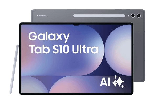 Das  SAMSUNG Galaxy Tab S10 Ultra Wi-Fi, Tablet, 256 GB, 14,6 Zoll, Gray ist einzeln zu sehen.