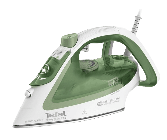 Das  Tefal  FV5783 Easygliss Eco Dampfbügeleisen in Grün-Weiß.