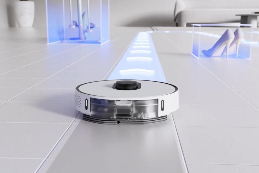 Der Roidmi Eve Max Saugroboter erkennt und vermeidet Hindernisse im Saugvorgang. 