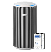 Der PHILIPS AC3220/10 PureProctect 3200 Series intelligenter Luftreiniger Silber/Arktisweiß ist einzeln zu sehen.