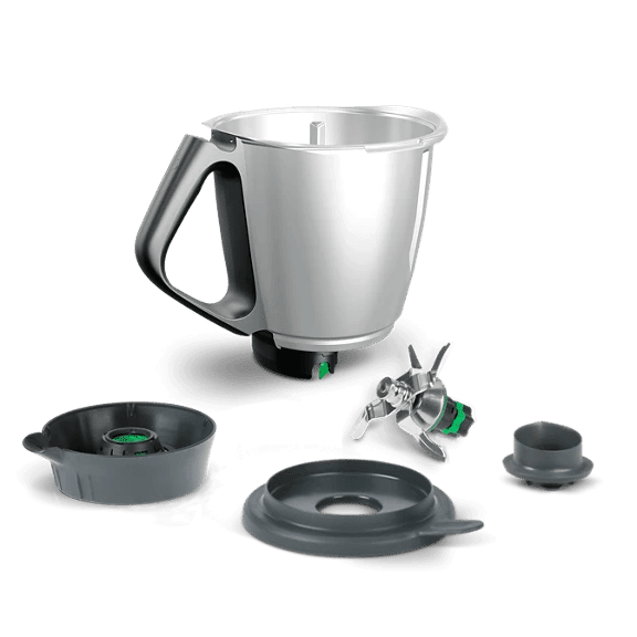 Der Thermomix Mixtopf TM6 Komplett Basic ist einzeln und im Set komplett zu sehen.