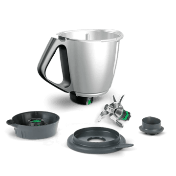 Der Thermomix Mixtopf TM6 Komplett Basic ist einzeln und im Set komplett zu sehen.