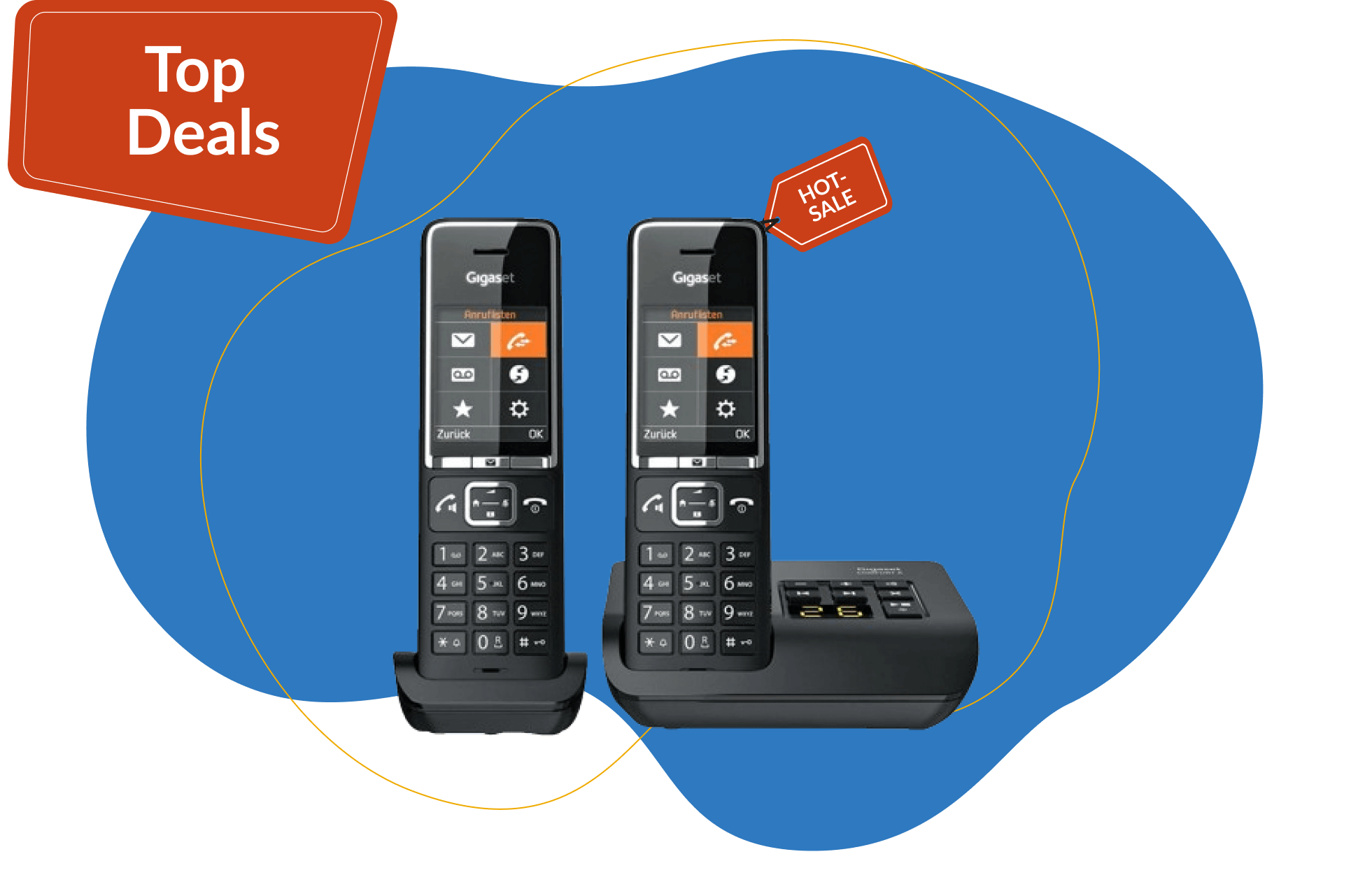 Das Gigaset Comfort 550A Duo schnurloses Telefon befindet sich im Superangebot und Hot-Sale.