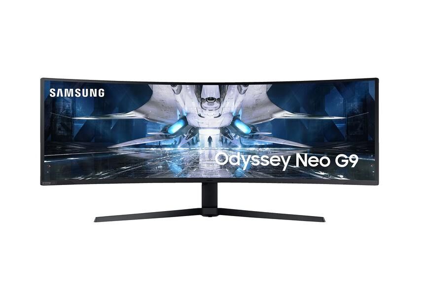 Der Samsung Odyssey Neo G9 Gaming Monitor.