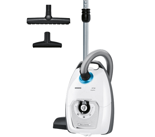 Der Siemens Staubsauger VSZ7442S in der Siemens Staubsauger Kampagne.