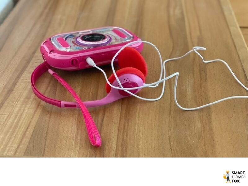 Kinderkamera mit Kopfhörern
