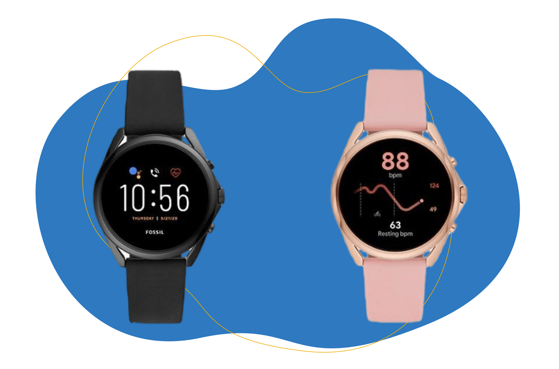 Man sieht die Fossil Gen 5 LTE.