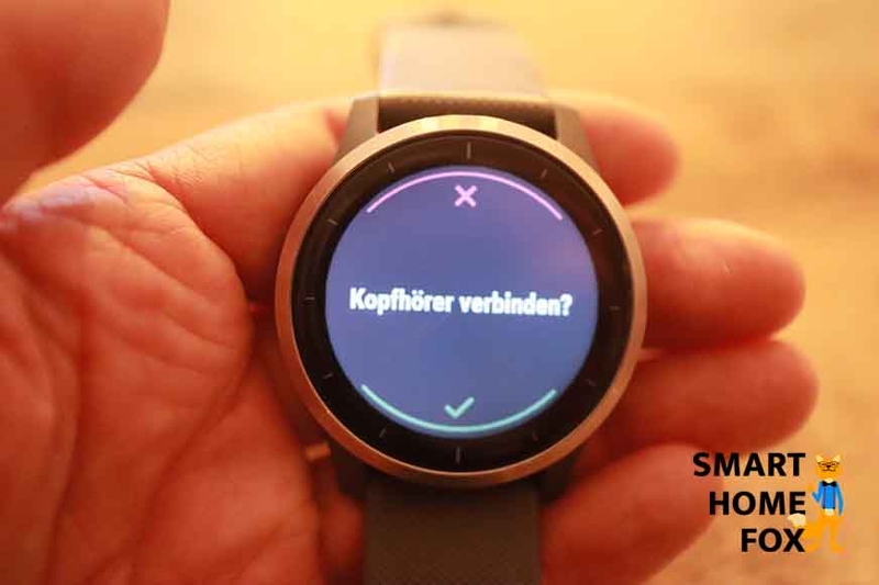Man sieht die Musikfunktion auf der Garmin vivoactive 4.