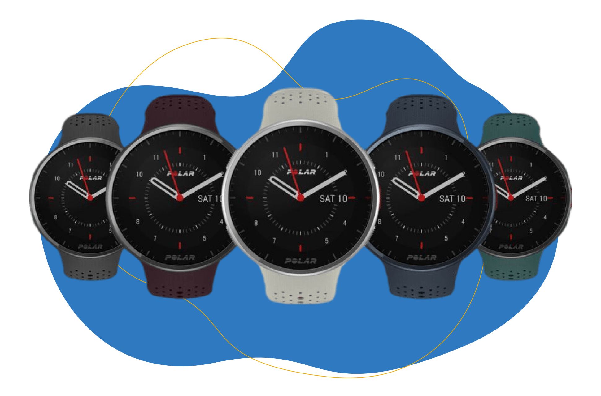 Man sieht die Polar Pacer Pro Laufuhr.