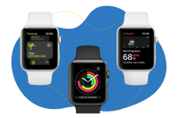 Man sieht die Apple Watch Series 3.
