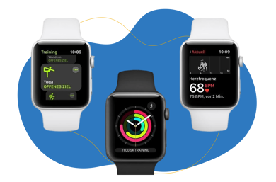 Man sieht die Apple Watch Series 3.
