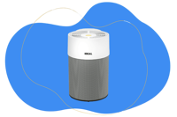 Der IDEAL AP 40 Pro Luftreiniger steht vor einem weißen Hintergrund