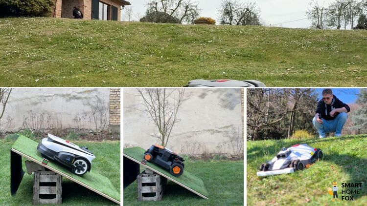 Mähroboter Steigung