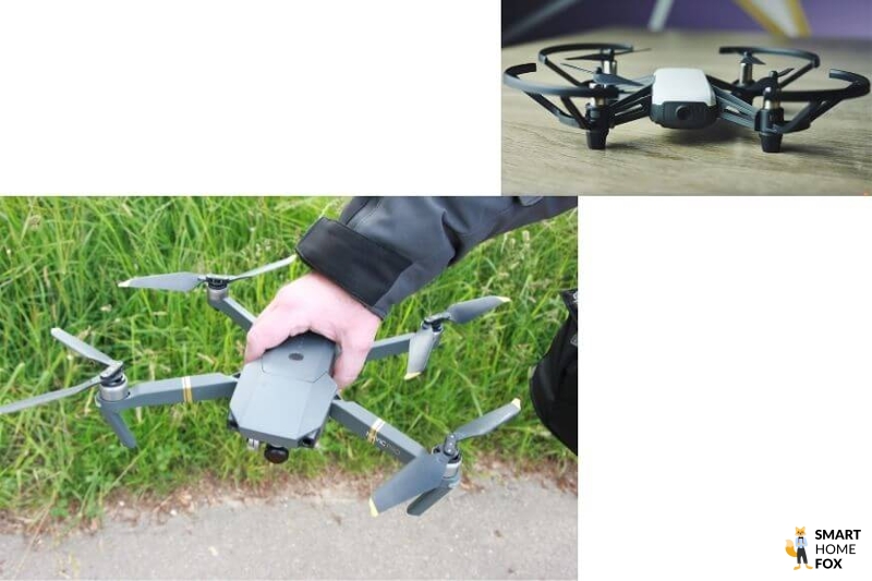 Die Größe einer Mini-Drohne liegt auf der Hand im Vergleich zu einer normal großen Drohne