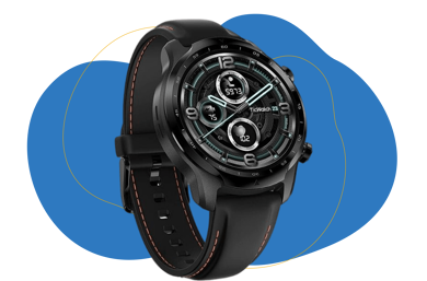 Man sieht die TicWatch auf dem Bild.