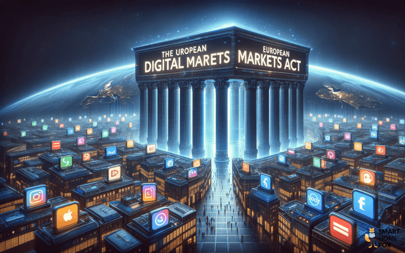 Der Digital Service Act der EU ist zu sehen.