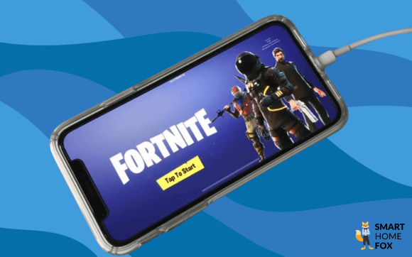 Fortnite wird auf einem iPhone gespielt.
