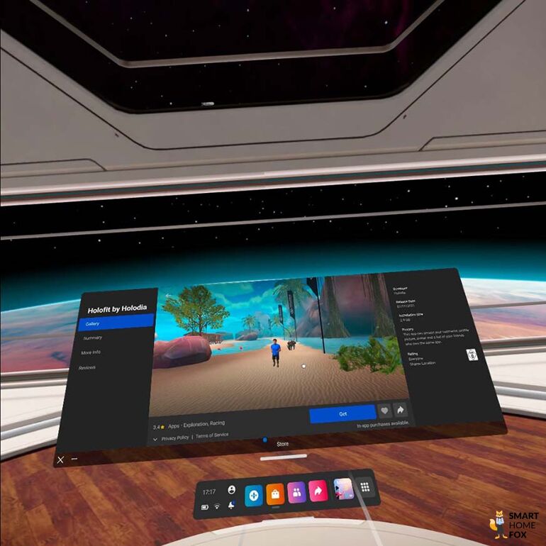 Screeenshot von einem Fitnessgame