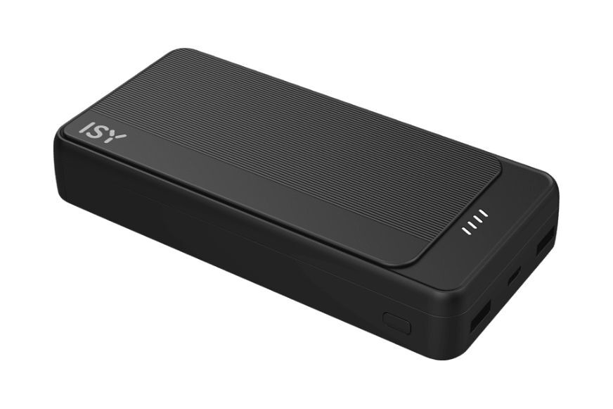 Man sieht eine Powerbank.