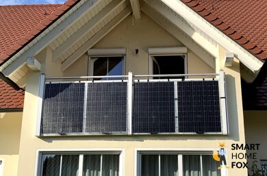 Plugin Energy PiE AIR super light 780+ Combo am Balkon des Testhauses befestigt