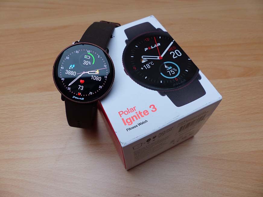 Man sieht die Polar Ignite 3.