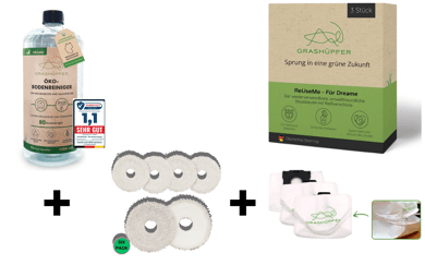 Ersatzteile Set Dreame Saug-Wisch-Roboter ist vor einem weißen Hintergrund zu sehen.