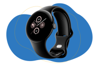 Google Pixel Watch 2 in schwarz