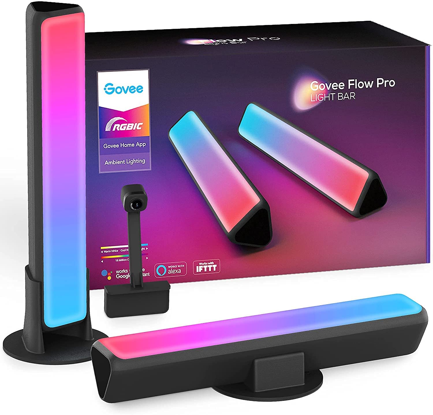 Govee LED Lightbar ist vor einem weißen Hintergrund zu sehen.