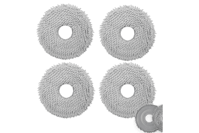 Die Wischmopps des Roborock Q Revo sind vor einem weißen Hintergrund zu sehen.