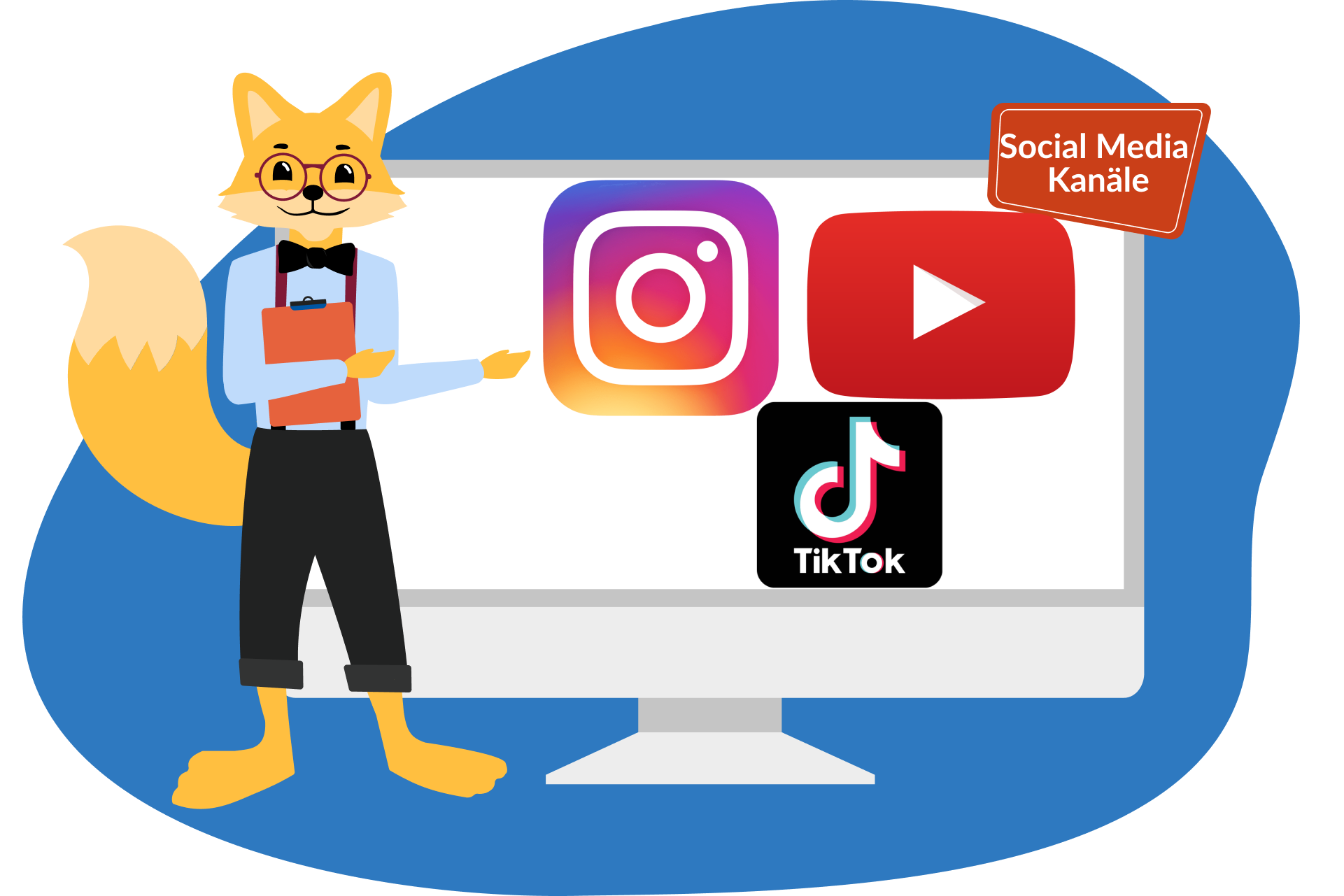 Der Smart Home Fox Experte zeigt auf Social Media Knäle wie Instagram, Youtube und TikTok