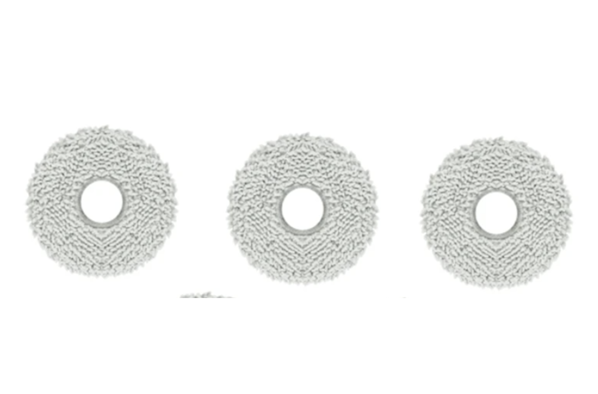 Die Wischmopps für den Ecovacs Deebot T20 OMNI sind vor einem weißen Hintergrund zu sehen.