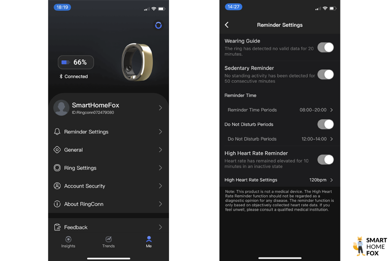 RingConn App.