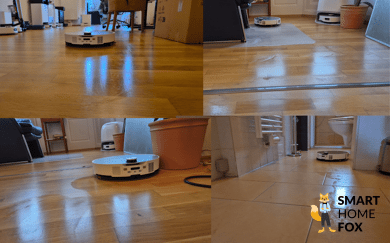 Der Roborock Saros 10 wischt die Wohnung im Test.