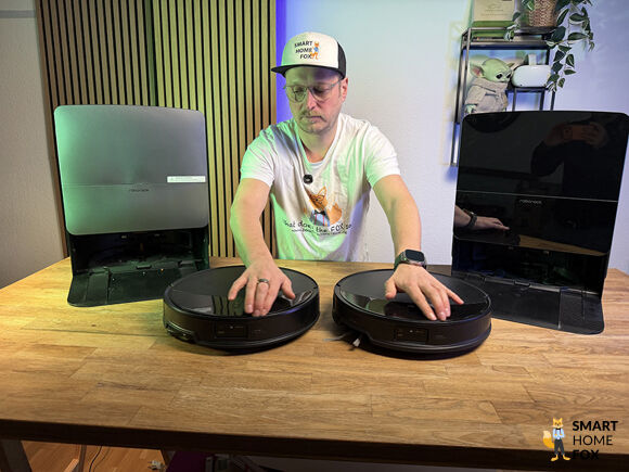 Der Roborock Saros 10R im Vergleich zum Saros 20 ist zu sehen.
