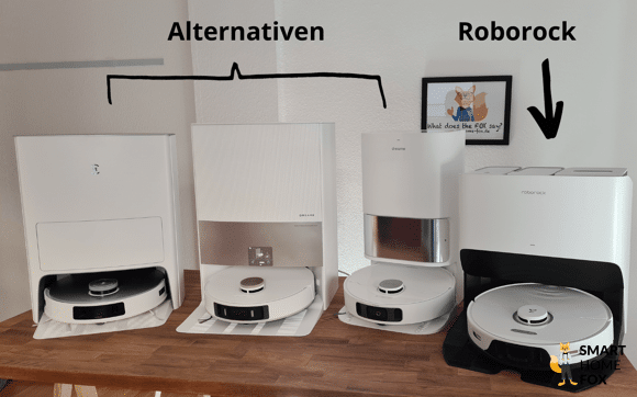 Diverse Roborock Alternativen sind zu sehen.