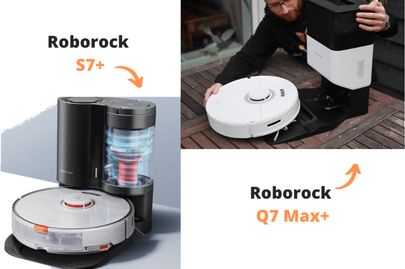 Roborock Q7 Max+ vs. Roborock S7+ Vergleich