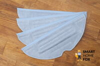 4 Roborock S7 Wischtücher vor einem weissen Hintergrund