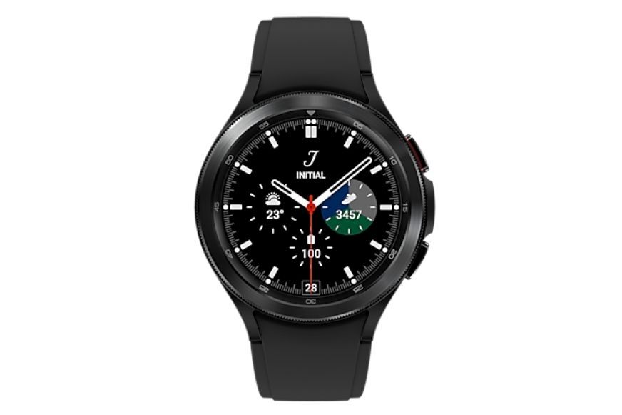 Man sieht die Samsung Galaxy Watch 4.