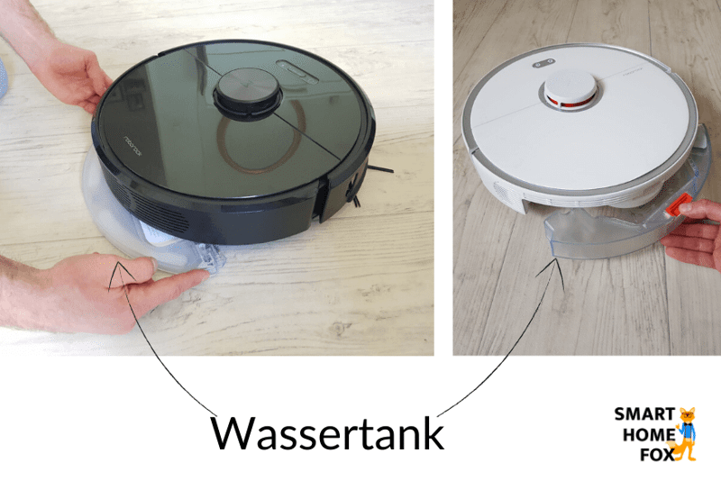 Wassertank eines Saugroboters mit Wischfunktion