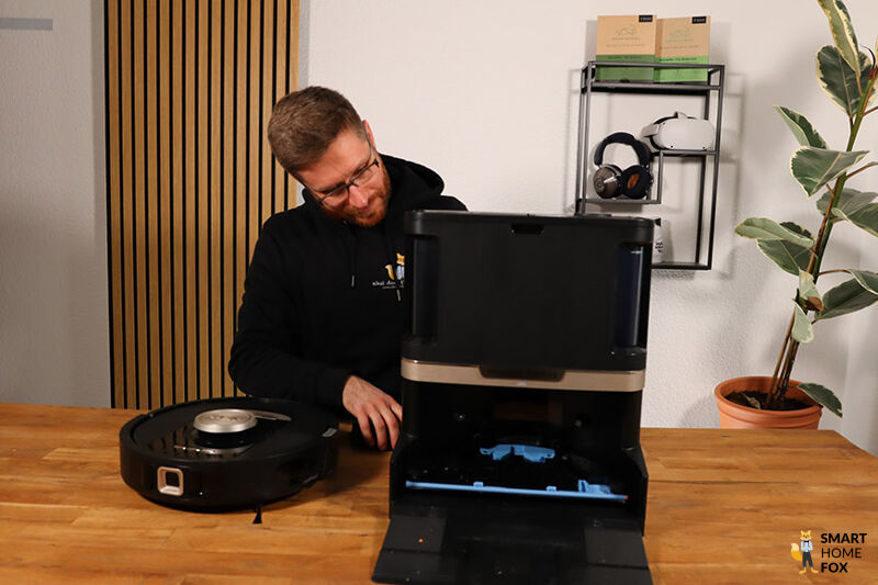 Shark Detect und Absaugstation in der Nahaufnahme